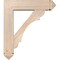 Ekena Millwork Olympic Arts and Crafts Smooth Bracket w/ Offset Brace, Douglas Fir, 7 1/2"W x 30"D x 34"H BKT0806X30X34OLY03SDF - alternate 4